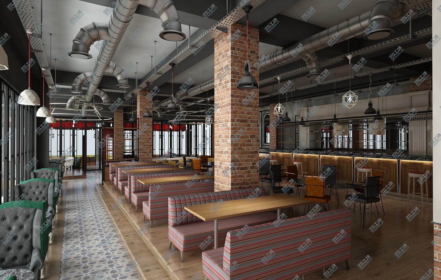 images/goods_img/202104021/3D Restaurant Cafe Interior Full model/2.jpg